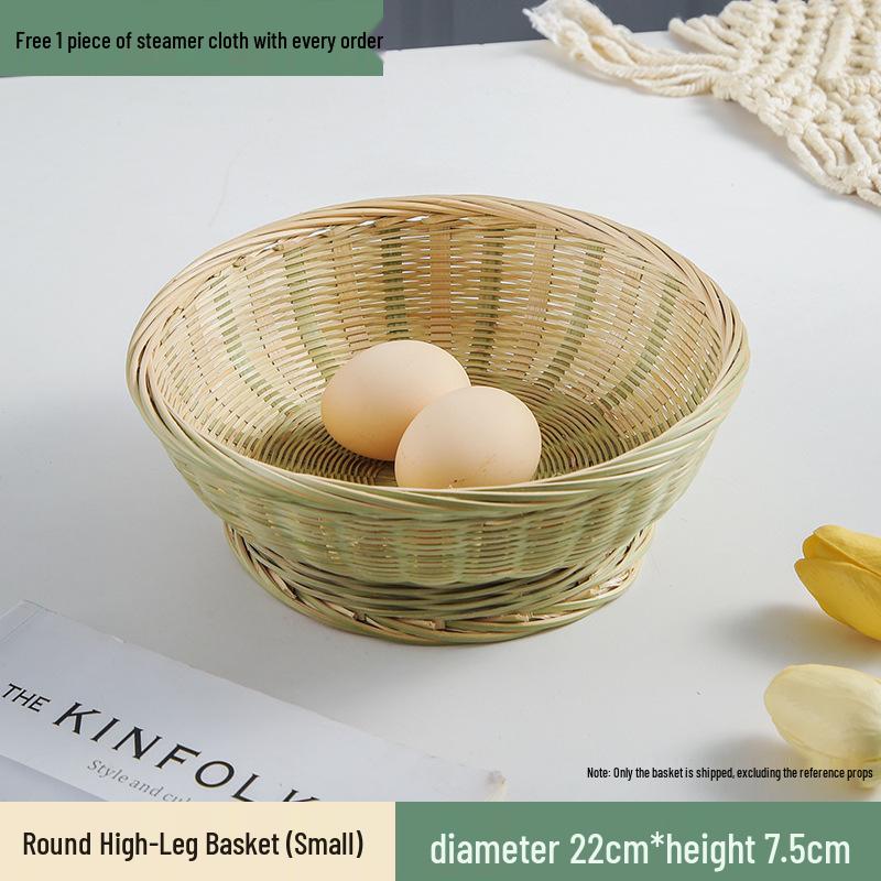 Creative Farmhouse Bamboo Woven Storage & Sieve Basket for Kitchen & Vegetable Use
