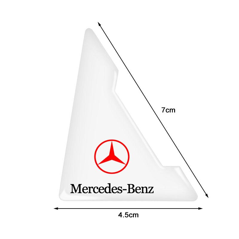 2Pcs Car Door Corner Cover Anti-Scratch Protection 3D Sticker For Mercedes Benz AMG W212 W205 W246 W177 W176 W213 GLC GLE GLS ML Welcome Laser Lamp