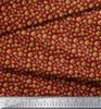 Soimoi Japan Crepe Satin Fabric Coke & Burger Food Printed Craft Fabric by the Metre 42 Inch