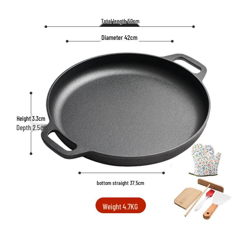 Lilang Thickened Cast Iron Crepe and Griddle Pan