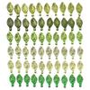 Packung mit 40/50/60 Elegante Acryl-Anhänger Set Grüne Dekorative Perlen Mit Löchern DIY Basteln Schmuckkomponenten