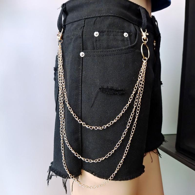New Men's and Women's Waist Chain Rock Nightclub Metal Waist Chain Jeans Accessories