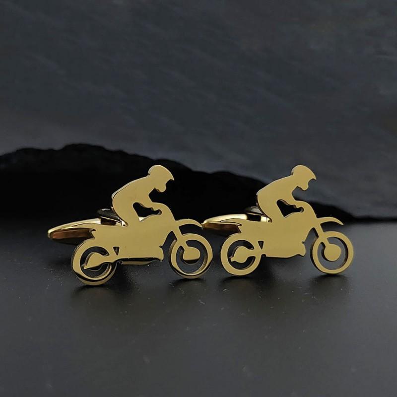 Off Road Motorcycle Brooch Cufflinks Dual-use Personalized Design Adventurer Style Enthusiast Accessories