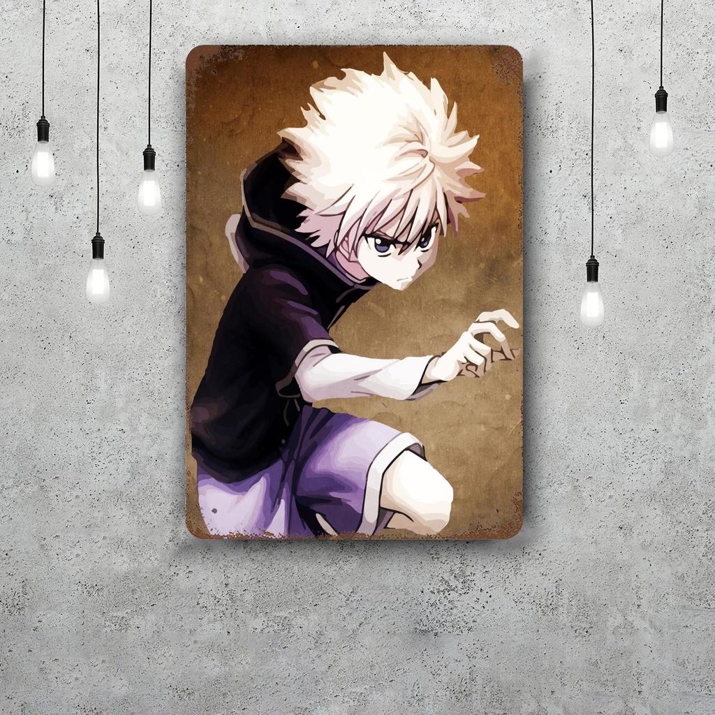zoldyck anime Vintage Metal Tin Signs Posters Decor Retro Metal Plaque Wall Art Decor for Garage Bar
