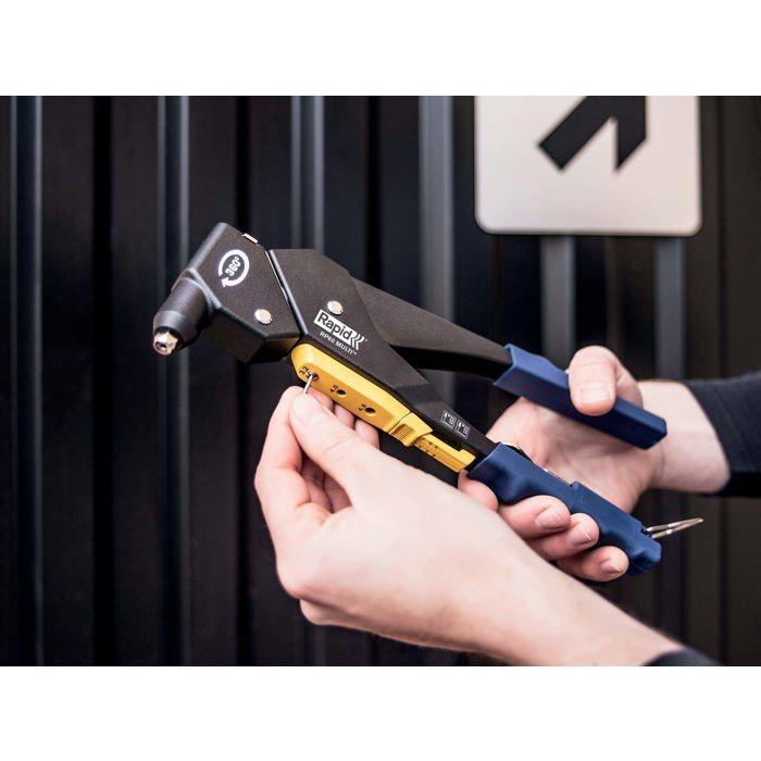 Pinces À Riveter - RAPID - RP60 MULTI - Noir - Acier - 30 Cm De Longueur