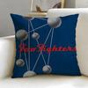 Classic Band Foo Fighters Cushion Cover Soft & Easy-Wash Pillow Case – Versatile for Couch, Bed, Travel and Office