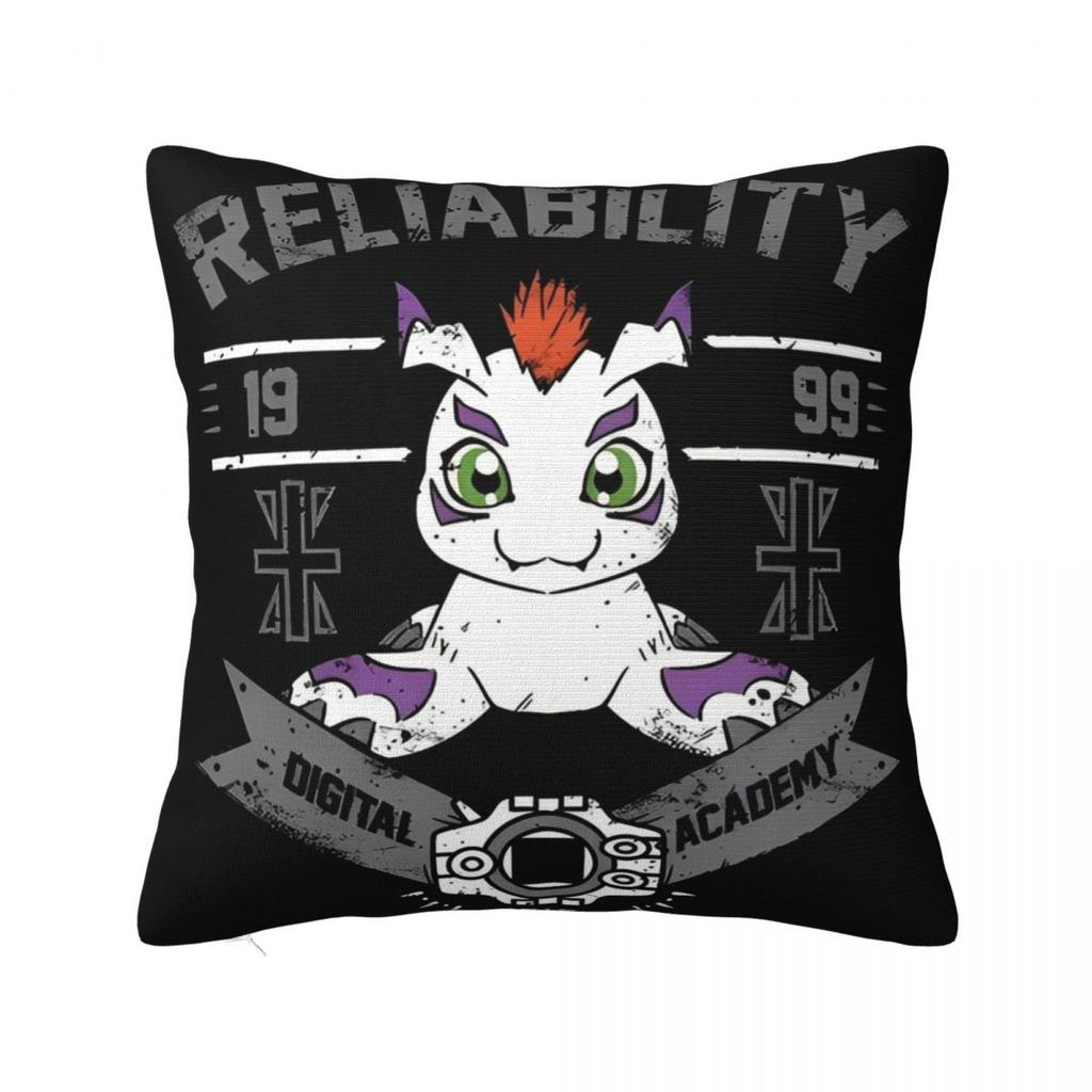 Stylish Bedroom Digital Monster Digimon Decoration Pillowcase Merch Pillow Cover Zipper Multi-Size