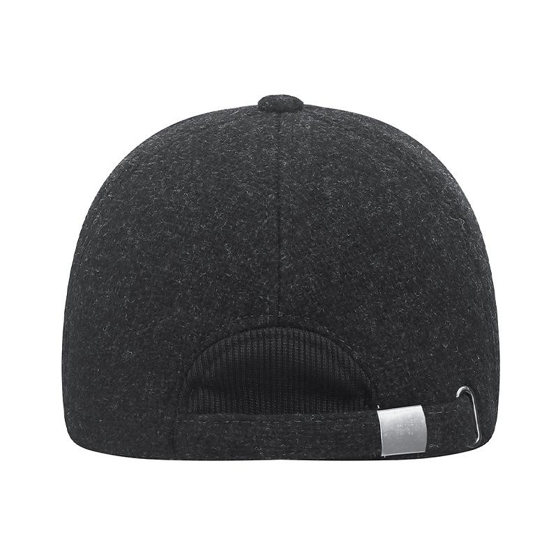 Middle-Aged and Elderly Autumn Winter Cap Men's Outdoor Velvet Thick Cap Ear Protection Cold-Proof Baseball Cap