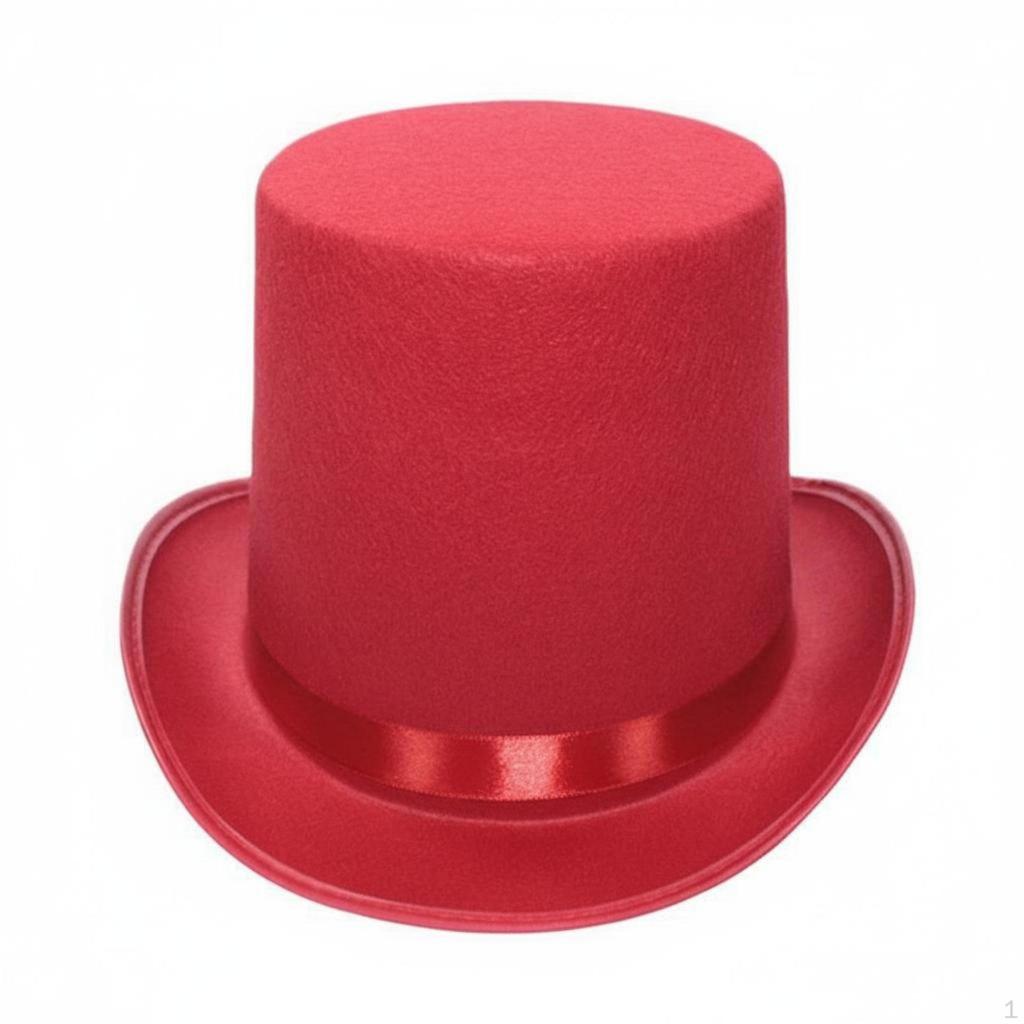 Black Top Hat Stage Performance Magician Sorcery Show Prop for Cosplayers, Entertainers,