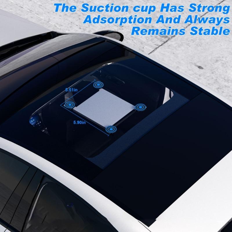 Tragbarer Auto-Halterständer mit starker Saugkraft für Satellitengeräte und elektronische Gadgets Navigation Stabile Positionierung
