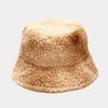 Faux Fur Bucket Hat Thickened Warm Hip Hop Winter Hats for Women Lady Men Outdoor Plush Fisherman Hat