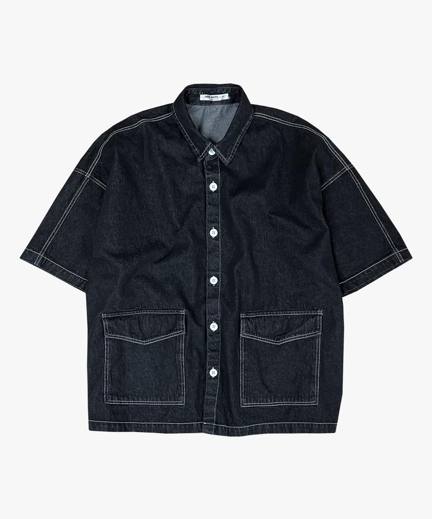 Nainneoscheu Denim Stitch Shirt_Black