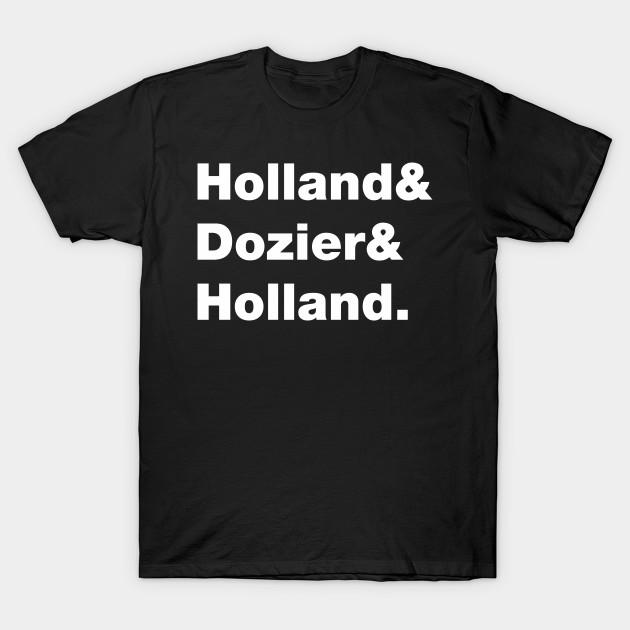

Men Black Print T-shirt Motown Holland Dozier No-Cut Transfer Paper Print Cotton Tshirt S чорний