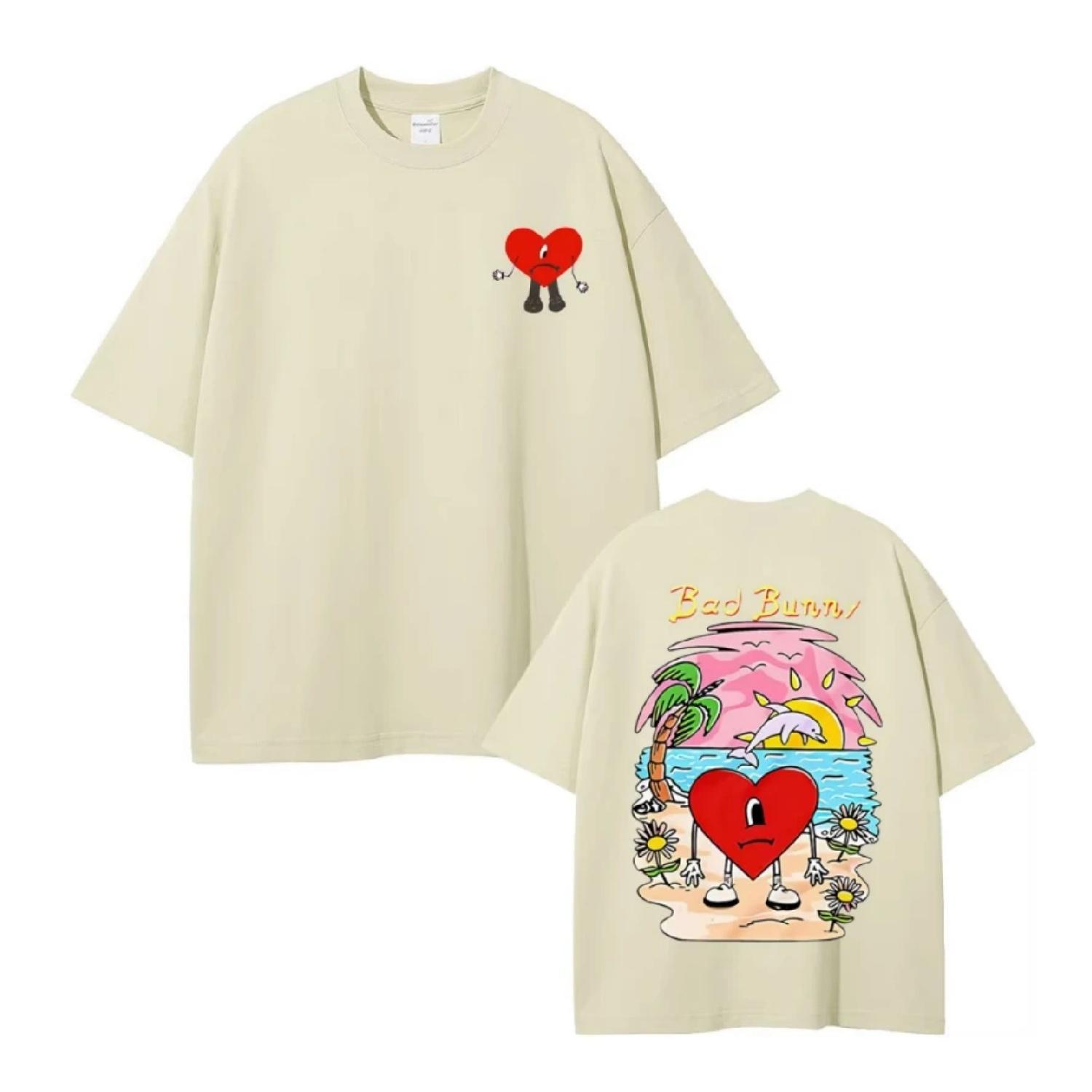 

Bad Bunny Tshirt Un Verano Sin Ti Graphic T-shirt Men Women s Fashion Oversized Streetwear Unisex High Quality Cotton T Shirts S