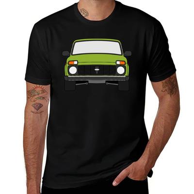 Niva Olive Legend Lada Barva 4x4 Taiga Tričko Sportovní Základní Tričko Odvádějící Vlhkost