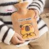 Süße Cartoon Capybara Wärmflasche 300/500/1000ml Tragbarer Handwärmer Weicher Warmer Wasserbeutel für Studenten Kleine Größe