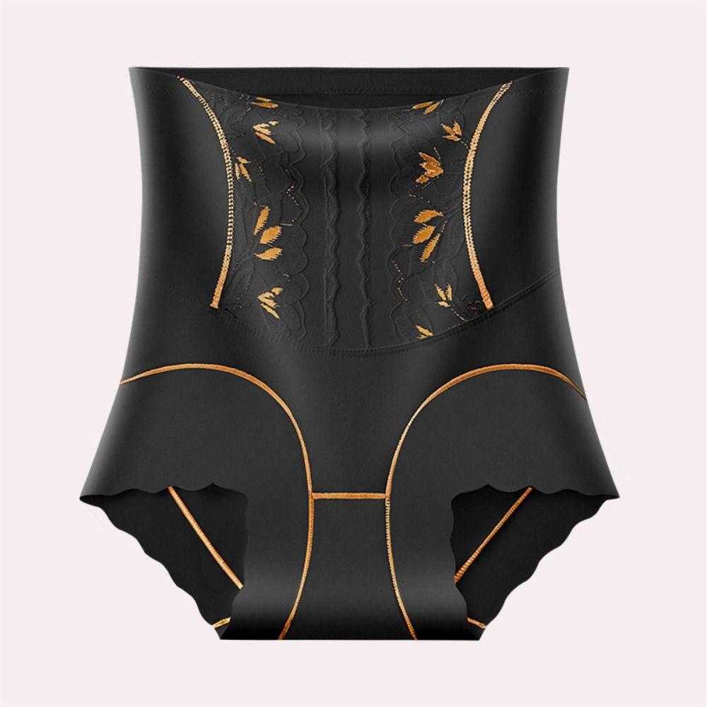 Lace Flower Tummy Control Underwear High Waist Body Shaping Underpants Butt Lifting Shapewear  Lady