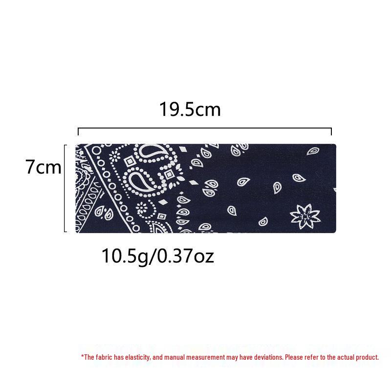 European & American Paisley Cotton Yoga Headband - Bohemian Hair Accessory Customization