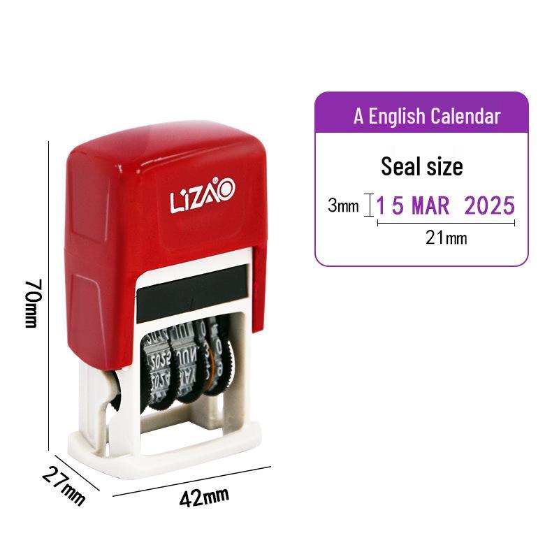Automatic Re-inking Teacher QC Date Stamp with Adjustable Year, Month, Day