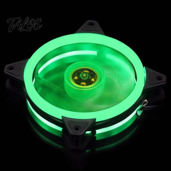 Universal 12cm 15LED Dual Aperture Silent PC Computer Case Cooling Fan Cooler