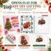 Christmas Gift Card Holders Spiral Bound Book, Vibrant Festive Design Keepsake Booklet, Winter Celebration Cards Compact Decorative Present Holder for
