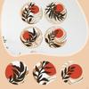 4 Pieces Wooden Wall Art Decor Bohemian Circle Decorative Hanging Decoration Sculpture for