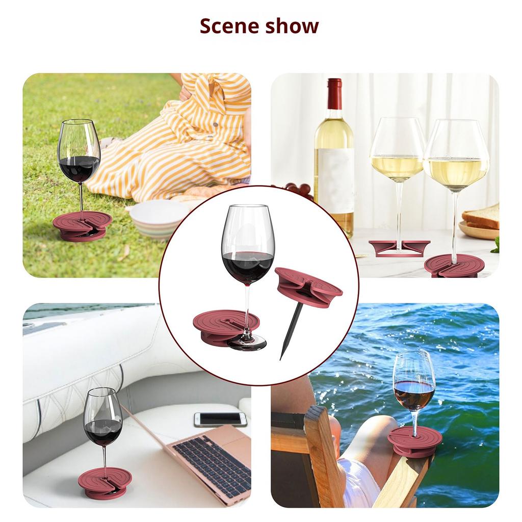 Outdoor Fixed Red Wine Glass Holder Yacht Fishing Sucker Wine Glass Holder Out Of Support.
