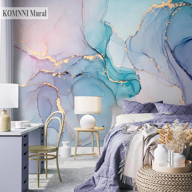 3d Marble Murals Blue Marble Wallpaper Pattern Living Room Bedroom Office Wall Papers Home Decor