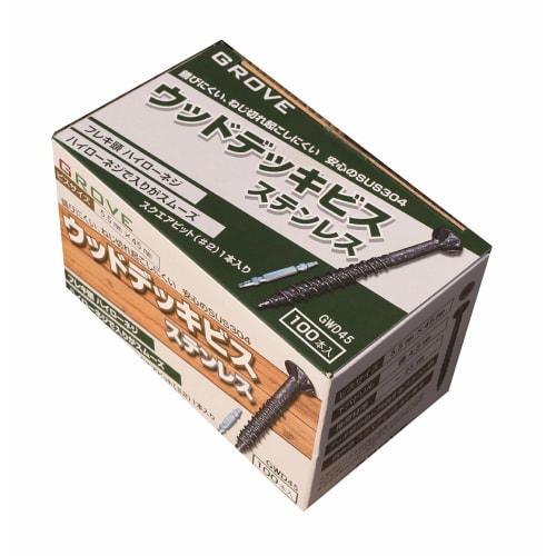 GROVE Wood Deck Screws, Stainless Steel SUS304 (Screw Length: 5.5 X 45mm), Pack of 100
