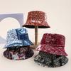 Ethnic Style Hat Sun Hat Bucket Hat Summer Double-Sided Outdoor Ultraviolet Sun Hat
