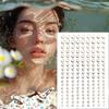 1 Sheet 162Pcs  Stickers  Jewels Stickers Self Adhesive Face Body Gem Stickers Diy Decorative Crafts