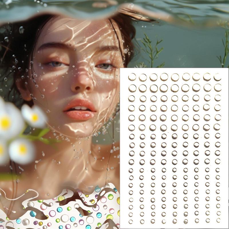 1 Sheet 162Pcs  Stickers  Jewels Stickers Self Adhesive Face Body Gem Stickers Diy Decorative Crafts