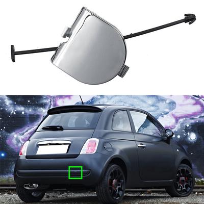 Car Rear Bumper Towing Eye Cover Cap Chrome Replacement Exterior Parts for Fiat 500 2007 2008 2009 2010 2011 2012 735455393