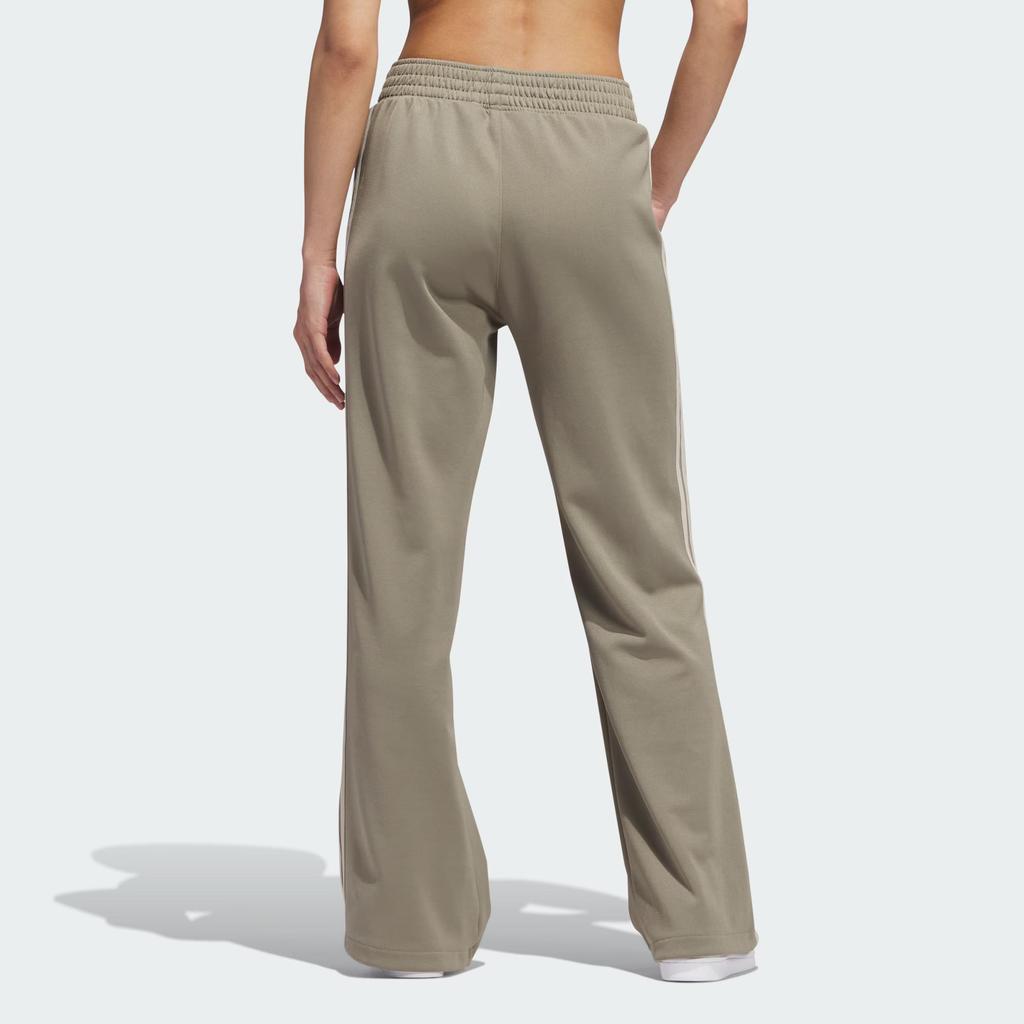 Adidas Originals Tricot Warm Up Pants Three Stripe Color Block Loose Knit Sports Pants Women Bottoms Earth-Brown IJ5227