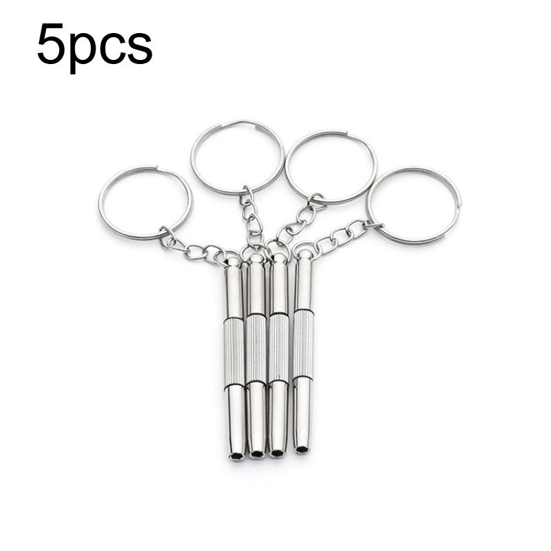 

5/10pcs Precision Screwdriver Set with Keychain - for Eyeglass, Multi functional repair tool, household small item repair tool