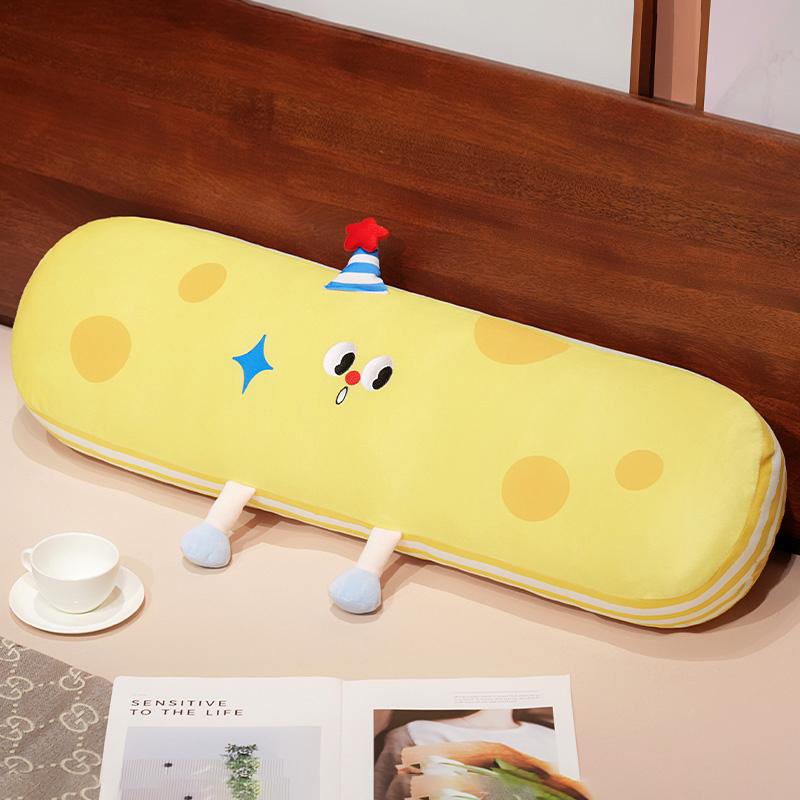 

Большая Длинная Милая Плюшевая Игрушка Сыр Мягкая Мультяшная Кукла Синий Сыр Мягкая Набивная Подушка для Сна Обнимания Декор Кровати Детской Комнаты Подарок на День Рождения 90cm