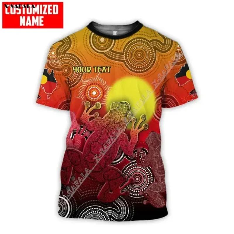 

Флаг австралийских аборигенов, подарок для рук, 3D принт, дышащая спортивная футболка из молочного волокна, летняя мужская повседневная футболка 7XL