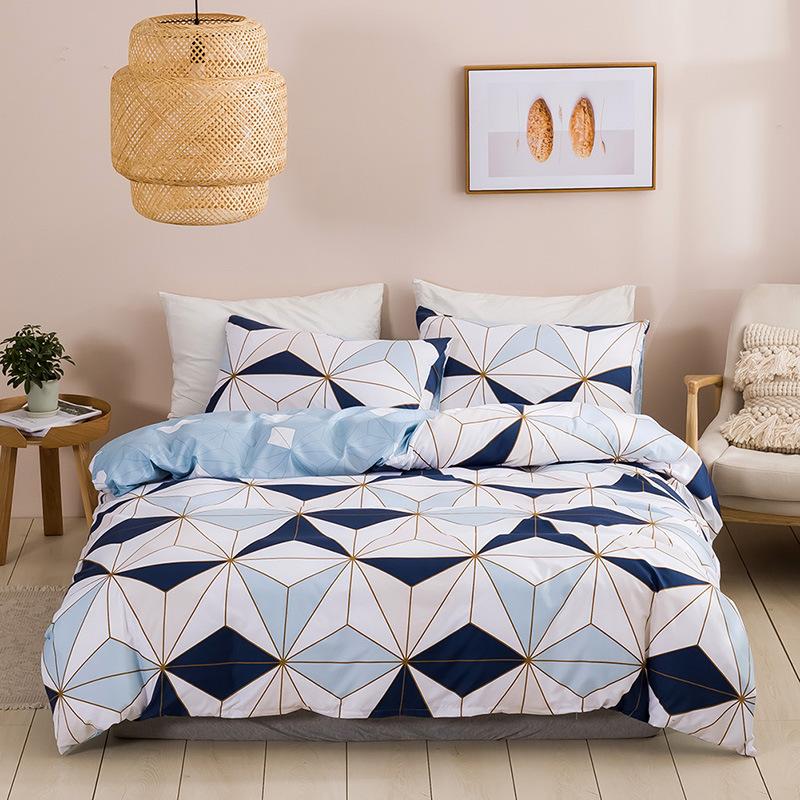 

Modern Geometric Pattern Duvet Cover King Size Home Soft Queen Quilt Cover Fashion Full Twin Bedding Set 135X200cm 3pcs