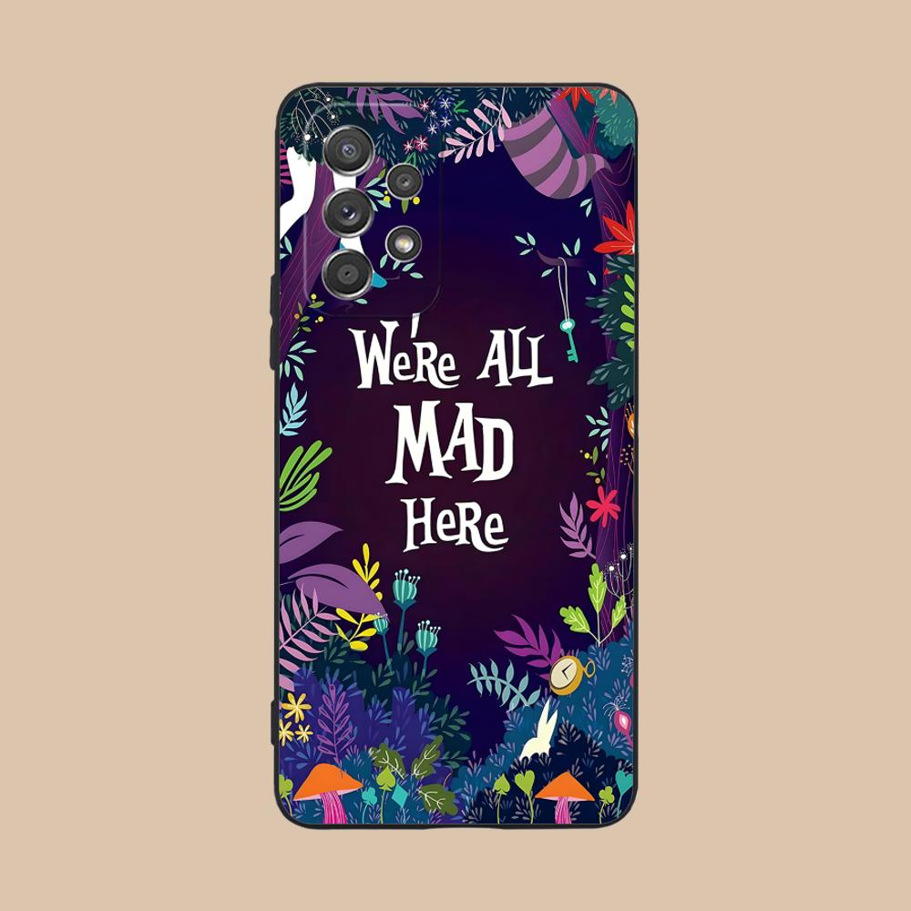 C-Cheshire Cats Phone Case for Samsung Galaxy A73 72 71 70 56 55 54 53 52 36 35 34 23 16 15 5G Colour Printing Smartphone Pretty