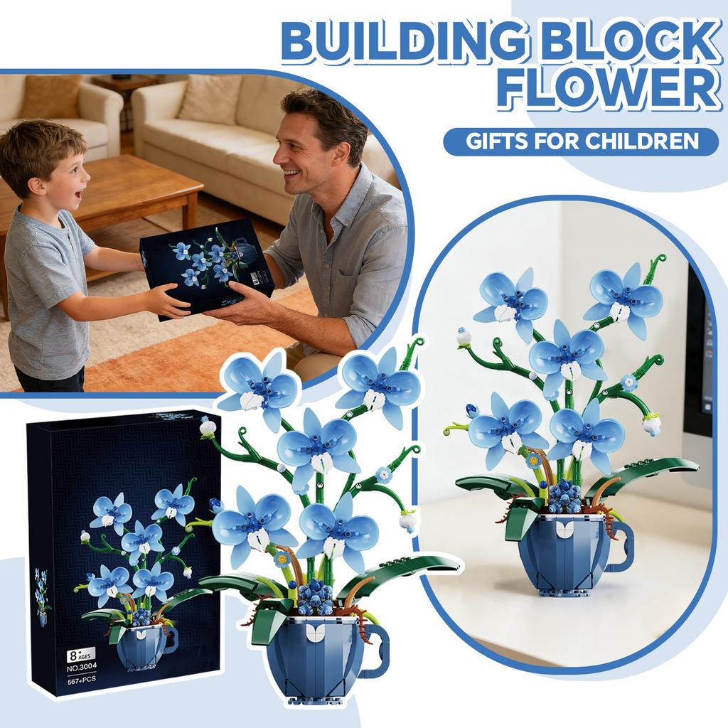 Bouquet BuildingBlocks, Girl'S Gift, Educational Assembly Toy