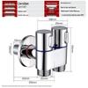 Larsd Stainless Steel Dual Outlet Angle Valve