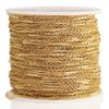 1 Meter DIY Jewelry Making Finding Accessories 18K Gold Plated Stainless Steel Chain for Necklace Bracelet Model SLC1001