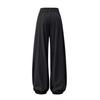 Men's Versatile Casual Wide-leg Drawstring Pants With Pockets