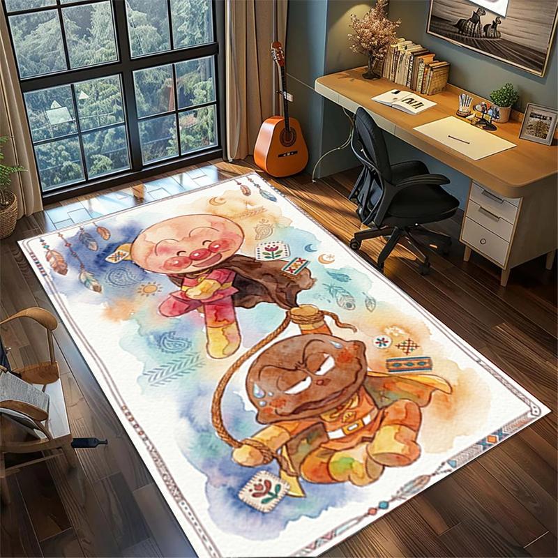 

Bread Superman Carpet Large Area Non Slip Washable Rug Floor Mat for Gamer Room Home Decor 60x90cm