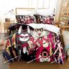 Cartoon Hazbinel Bedding Set Printed Single Comforter Quilt Bed Cover Duvet Cover Pillow Case 3 Pieces Sets Kids Adult Size