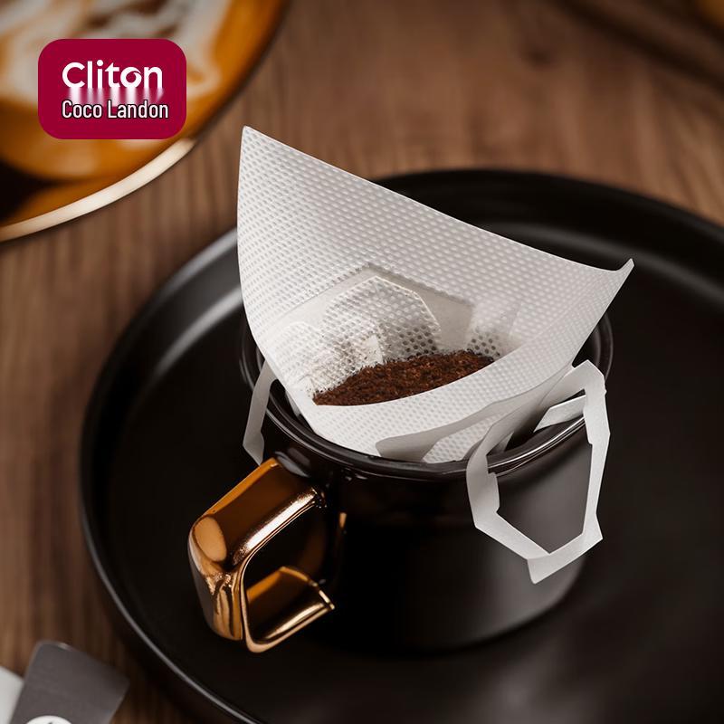 CLITON Tragbare Handaufguss-Kaffeefilterpapiere & Beutel