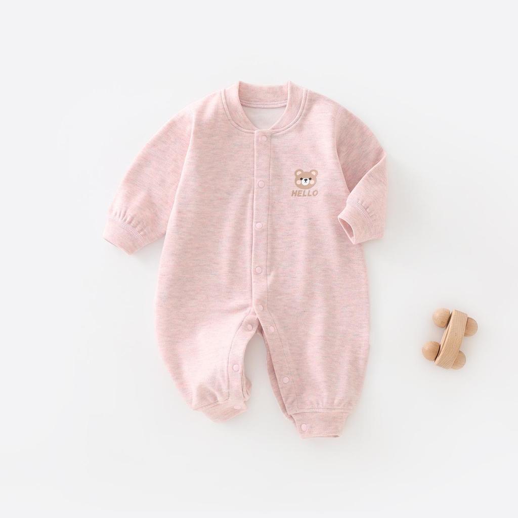 Plus Velvet Baby Bodysuit: Warm Spring/Autumn/Winter Jumpsuit for Newborns
