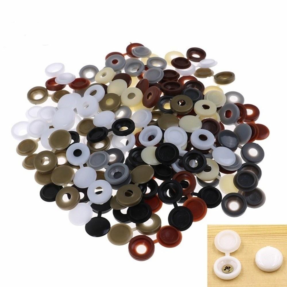 100PCS DIY Screw Protective Covers Snap Protective Fold Snap Cap Decorative Hardware