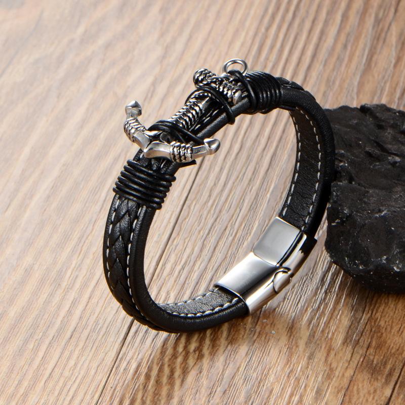 Men's Bracelet Gift Bracelet Korean Version, Stainless Steel Anchor Rope