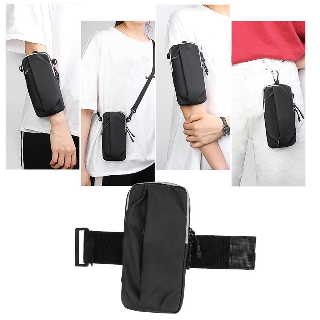 Outdoor Sport Fitness Running Arm Bag Running Mobile Phone Arm Bag Waterproof PU Fitness Armband